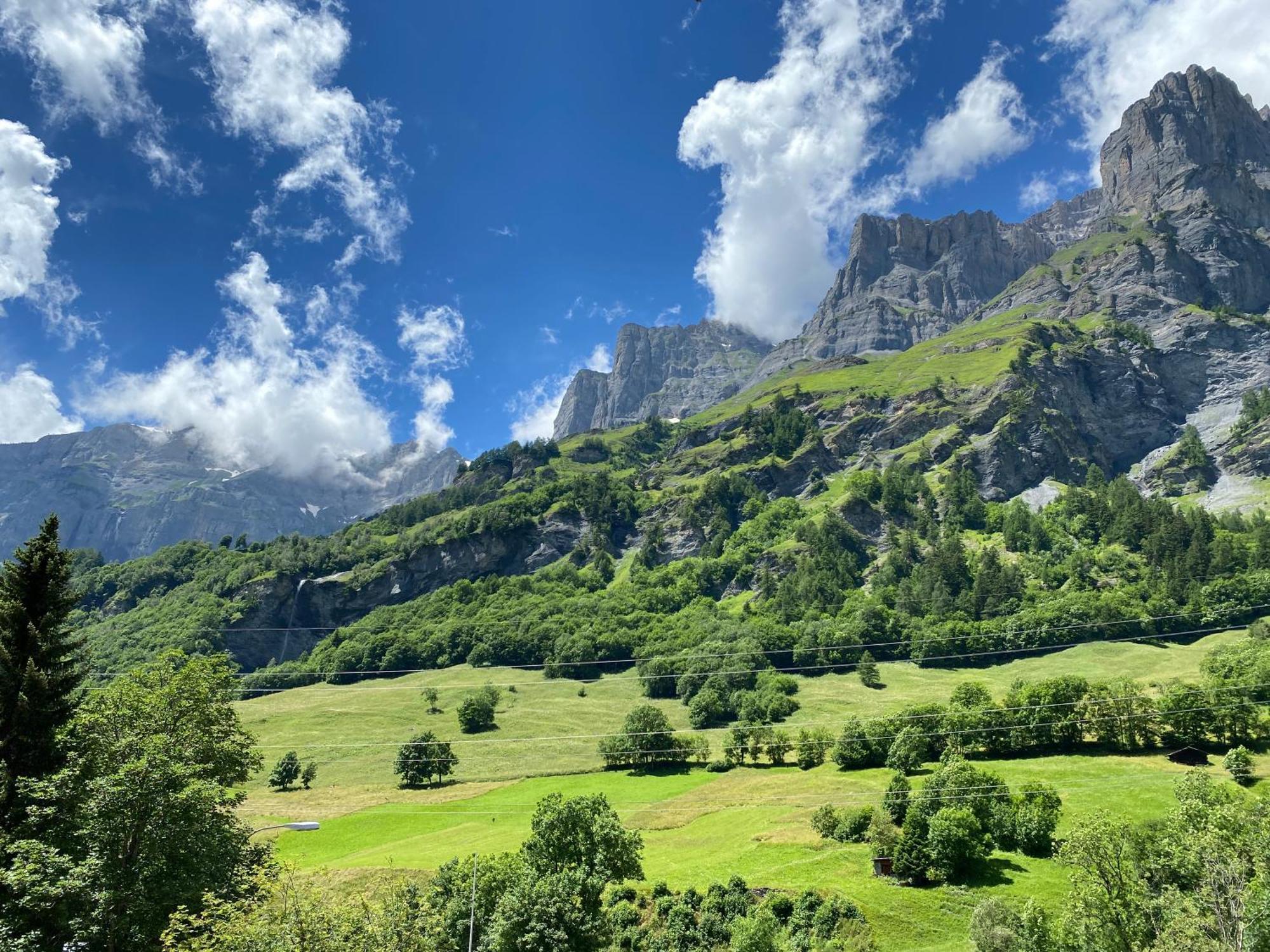 Ferienwohnung Alpen-Zauber Leukerbad Exterior foto